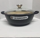 Le Creuset Traditional Soup Pot With Glass Lid, Licorice (matte Black), France New. Price: $195.00.
