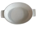 Cuisinart Chefs Classic White Oval Ceramic Casserole 9.5 Stoneware Bakeware. Price: $25.00.