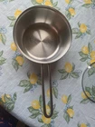 Barazzoni Stainless Steel 2 Quart Sauce Pot Pan With Glass Lid Made Italy Used. Price: $49.99.