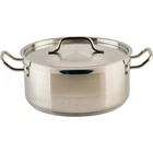 Winco Commercial-grade Stainless Steel Brazier With Lid, 8 Quart New. Price: $64.99.