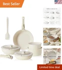 Sweetcrispy 12 Pcs Pots And Pans Set, Nonstick Kitchen Induction Cookware Sui... New. Price: $111.99.