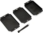 Cast Iron Sizzle Plates 3-PIECE Set Deep Pan, Shallow Grill With Re New. Price: $150.58.