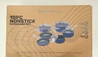 Sedona Kitchen 10 Piece Nonstick Cookware Set Navy New. Price: $81.69.