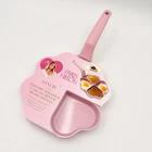 Paris Hilton 8 Inch Pink Ceramic Nonstick Cast Aluminum Heart Fry Pan 4 Section New. Price: $43.00.
