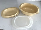 Vintage Tupperware Ultra Pro 21 Ovenworks 3 Qt Oval Roaster Freezer Safe Used. Price: $24.99.