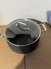 All-clad HA1 Hard Anodized Nonstick Stockpot With Glass Lid, 8 Quart New. Price: $59.95.