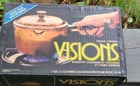 New Open Box 1984 Visions Cookware Rangetop 1.5-QT Covered Double Boiler V-20-N. Price: $54.99.