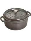 Staub La Cocotte Round Cast Iron Pot With Lid, 7 Inches, Handles, Gray New. Price: $125.00.