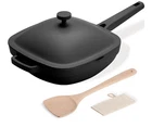 Useluck 10.5 INCH(3.8QT) Ceramic With Pan/lid, Midnight Hearth New. Price: $50.00.