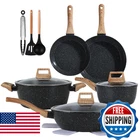 Ceramic Cookware Sets 15PCS Pots And Pans Non Stick (BLACK15) New. Price: $70.56.