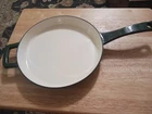 Parini Enameled Green Cast Iron 9 Round Pan Cookware Non-stick Durable Used. Price: $24.95.