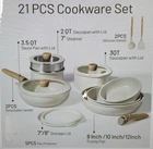 Carote 21 Pc Nonstick Cookware Set,pots & Pans W/ Detachable Handles,granite New. Price: $64.95.