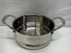 Cuisinart Strainer Steamer Pan Colander Insert Double Handles Model 7116-18S Used. Price: $19.99.
