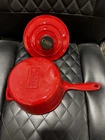 Cuisine & Company 2.5 Qt Enameled Cast Iron Saucepan Red Lid Gas Electric Stove Used. Price: $75.00.