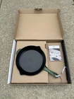 Staub Cast Iron 10-INCH Fry Pan Skillet, Basil Green, Great Condition W/ Book Used. Price: $99.99.