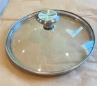 Creuset Tempered Glass Lid W/stainless Steel Knob; For 6.5 Pan **rare Size** Used. Price: $30.00.