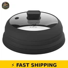 Glou-glou Goose Glass Splatter Cover 10.8" Black Lid With Silicone Handle New. Price: $61.99.