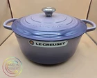 Le Creuset Signature Round Dutch #28 7.25-QT Provence Blue Bell Bbp New. Price: $429.99.