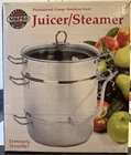 Norpro Stainless Steel Steamer/juicer, 11QTS/10.4L, 4QTS/3.8L, 8.5QTS/8L Used. Price: $110.00.