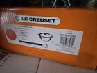 Creuset Chef's Oven 3.5 Qt Enameled Cast Iron Soup Pot Glass Lid, Cerise New. Price: $130.00.