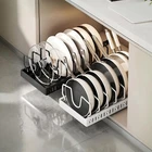 Pots And Pans Lid Holder Pull Out Storage Rack Kitchen Cabinet Organizer New. Price: $28.46.