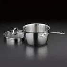 Cuisinart Chef's Classic Stainless Cookware 3 Qt. And Pour Saucepan New. Price: $52.08.
