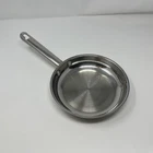 Wolfgang Puck Stainless Steel Skillet Pan 8" Cafe Collection Used. Price: $15.99.