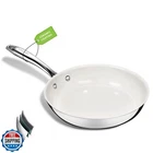 Sakamosh 8 Inch Nonstick Ceramic Frying Pan, Tri-ply Stainless Steel Skillet New. Price: $55.99.