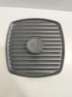 Le Creuset Cast Iron Panini Press 9" Square Grill Satin Black Euc Used. Price: $95.00.