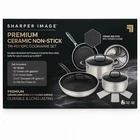 Sharper Image Prem Cookware Set 10PC Ceramic Non Stick Pfoa As Stainless New. Price: $304.00.