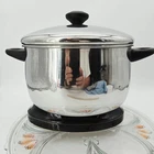 Tools Of The Trade Stainless Steel 18/10 Cookware 6 1/2 Qt Stock Pot With Lid Used. Price: $29.95.