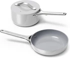 Caraway Minis Duo 8 Fry Pan + 1.75 Qt Sauce Cabinet Organizer, Gray Nob New. Price: $159.00.
