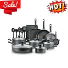 T-fal Easy Care 20 Piece Non-stick Pots And Pans Cookware Set Grey Kitchen New. Price: $114.99.