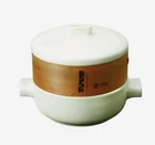 Jia Inc. 3 Piece Steamer Rice Cooker Set With Cedar Wood & Terracotta Basket Nib New. Price: $75.00.
