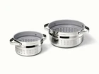 Caraway Steamer Duo 2-PC Set Non-toxic Ceramic Non-stick Stainless Steel New. Price: $105.33.