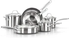 Calphalon Classic Stainless Steel Cookware Set, 10-PIECE, Impact-bonded Aluminum New. Price: $332.48.