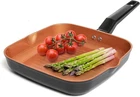 Moss & Stone Square Grill Pan For Indoor Cooking, 9.5IN Frying Copper Non... New. Price: $39.81.