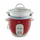 Oster 6-CUP Rice Cooker With Steamer, Red (004722-000-000) New. Price: $39.87.