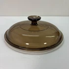 Pyrex Visions Amber Glass Lid V-25-C Round Replacement Cover Brown Used. Price: $10.99.