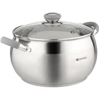 Daniks Modern 7 Quart Stainless Steel Stock Pot Glass Lid Tri-ply Bottom For New. Price: $60.33.