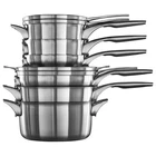 Calphalon Stainless Steel Pots And Pans Kitchen Cookware, 10 Piece Set, Silver New. Price: $405.99.