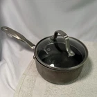 Genuine Calphalon 8701 Qt Sauce Pan Non-stick Anodized Aluminum W Lid & Defect Used. Price: $29.00.