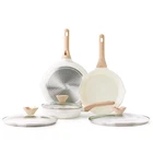 Kordisen Ceramic Nonstick Frying Pan Skillet Set With Lid, 3 Piece Pa... New. Price: $89.91.