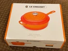 Creuset Signature Cassadou Enameled Cast Iron 3.75 Qt - Cerise Dutch Oven New. Price: $299.99.