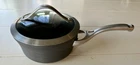 Calphalon Aluminum 1/2 Qt Anodized Saucepan 8701 With Glass Lid Used. Price: $29.99.