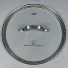 Emeril Lagasse Vented Glass Flat Lid Pot/pan Metal Lip Measures 10-1/16" Used. Price: $22.87.