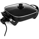 Black 12'' Electric Skillet Glass Cover Home Kitchen Cooking Non Stick Fry New. Price: $33.49.