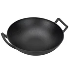 Charkettle 14" Cast Iron Wok With Handles, Compatible Weber Gourmet Bbq ... New. Price: $80.55.