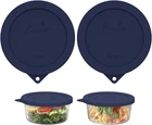Sophico 4 Cup Round Silicone Storage Cover Lids Replacement For Anchor Hocking New. Price: $18.95.
