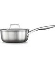 Calphalon Premier 2.5 Qt Stainless Steel Sauce Pan 87025 With Lid 2.3L New. Price: $109.00.